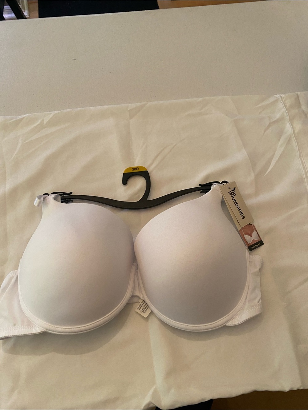 No Boundaries White Smooth Molded Push-Up Bra